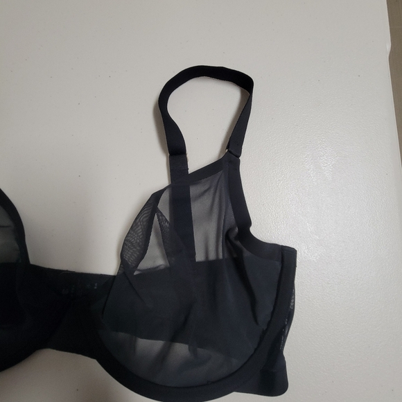 Cupp The Plunge Mesh Bra Size 34G In Black. - Picture 6 of 15